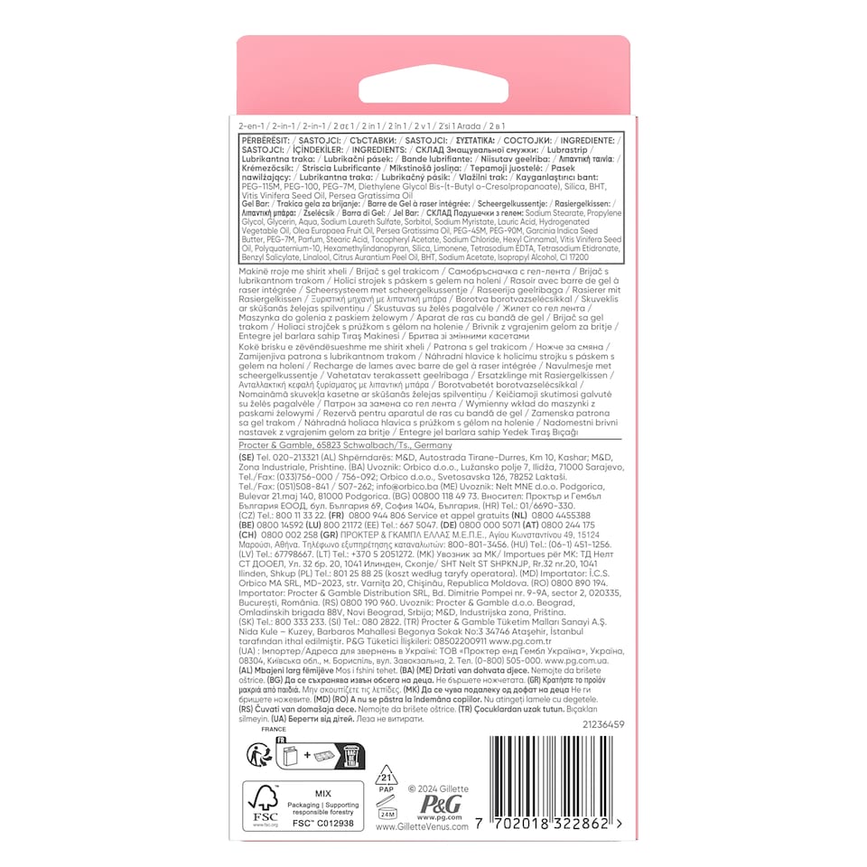 image 1 of Gillette Venus ComfortGlide Women’s Razor Spa Breeze, 1 Refill Razor Cartridges