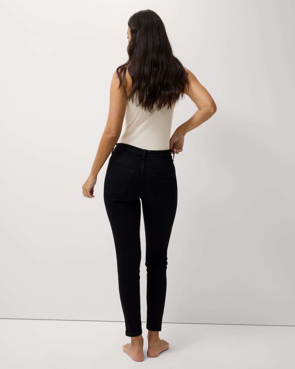 image 1 of F&F Low Rise Skinny Fit Jeans in Black