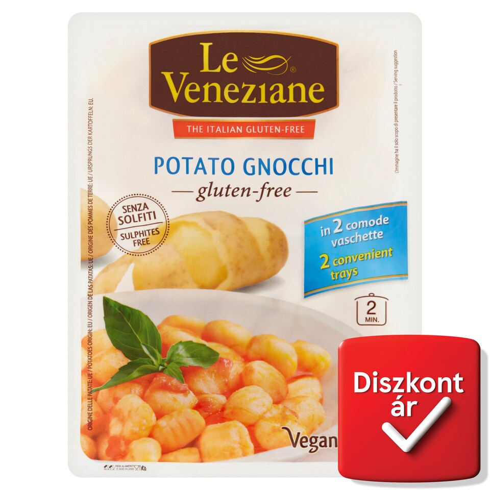 Le Veneziane gluténmentes burgonyás gnocchi 500 g