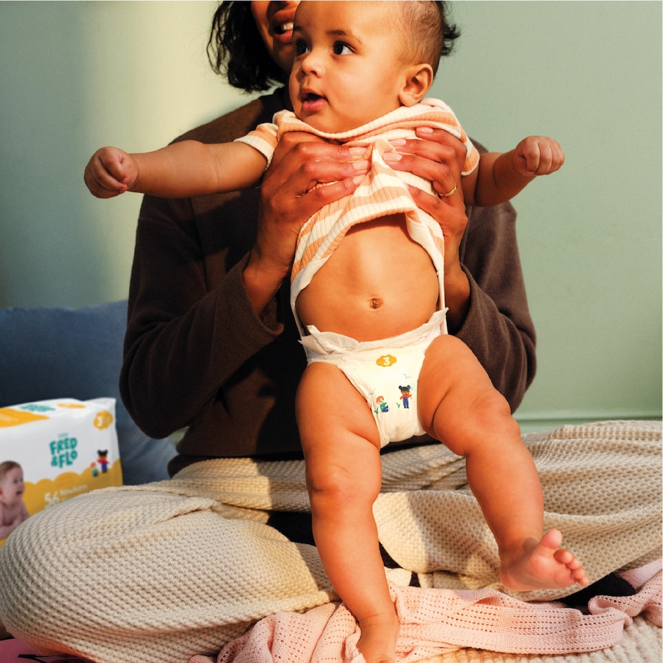 image 1 of Fred & Flo Newborn Nappy Size 1 50 Pack