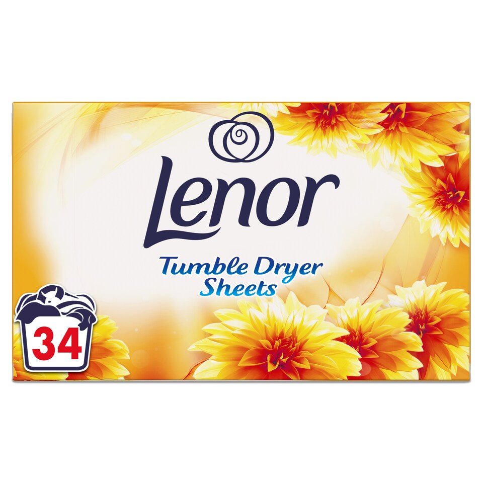 image 1 of Lenor Tumble Dryer Sheets Summer 34Pk