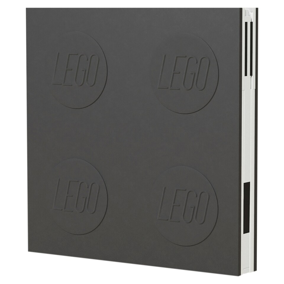 image 1 of Lego Black Locking Notebook with Gel Pen