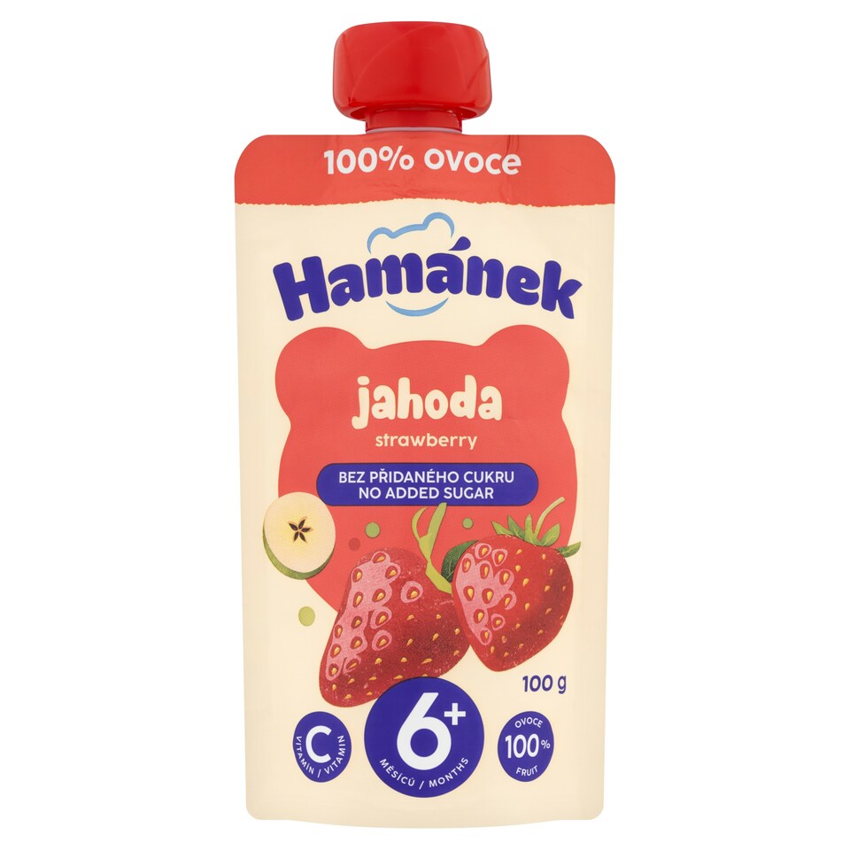 image 1 of Hamánek Infant Nutrition Strawberry and Apple 100 g