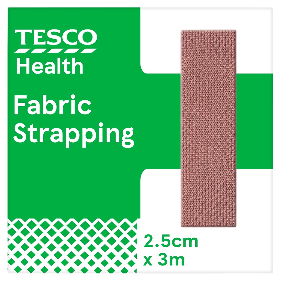 Tesco Health Fabric Strapping 2.5 Cm X 3M