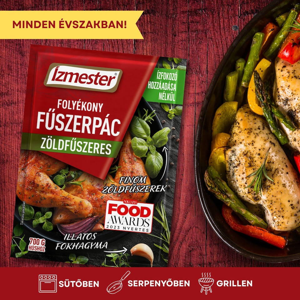 image 1 of Ízmester Green Spicy Liquid Spice Marinade 80 ml