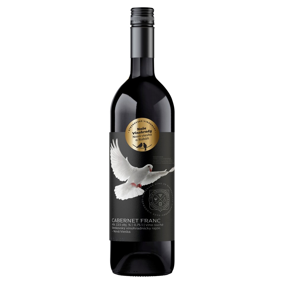 Naše Vinohrady Cabernet Franc D.S.C. akostné odrodové víno suché 0,75 l