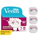 obrázok 1 z Gillette Venus Pro ComfortGlide Dámske Holiace Hlavice s Vôňou Sugarberry, Náhradné Holiace Hlavice