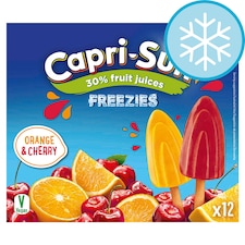 Capri-Sun Orange & Cherry Freezies Ice Lollies 12 x 35ml