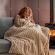 image 2 of Silentnight Luxury Faux Fur Heated Throw - Natural