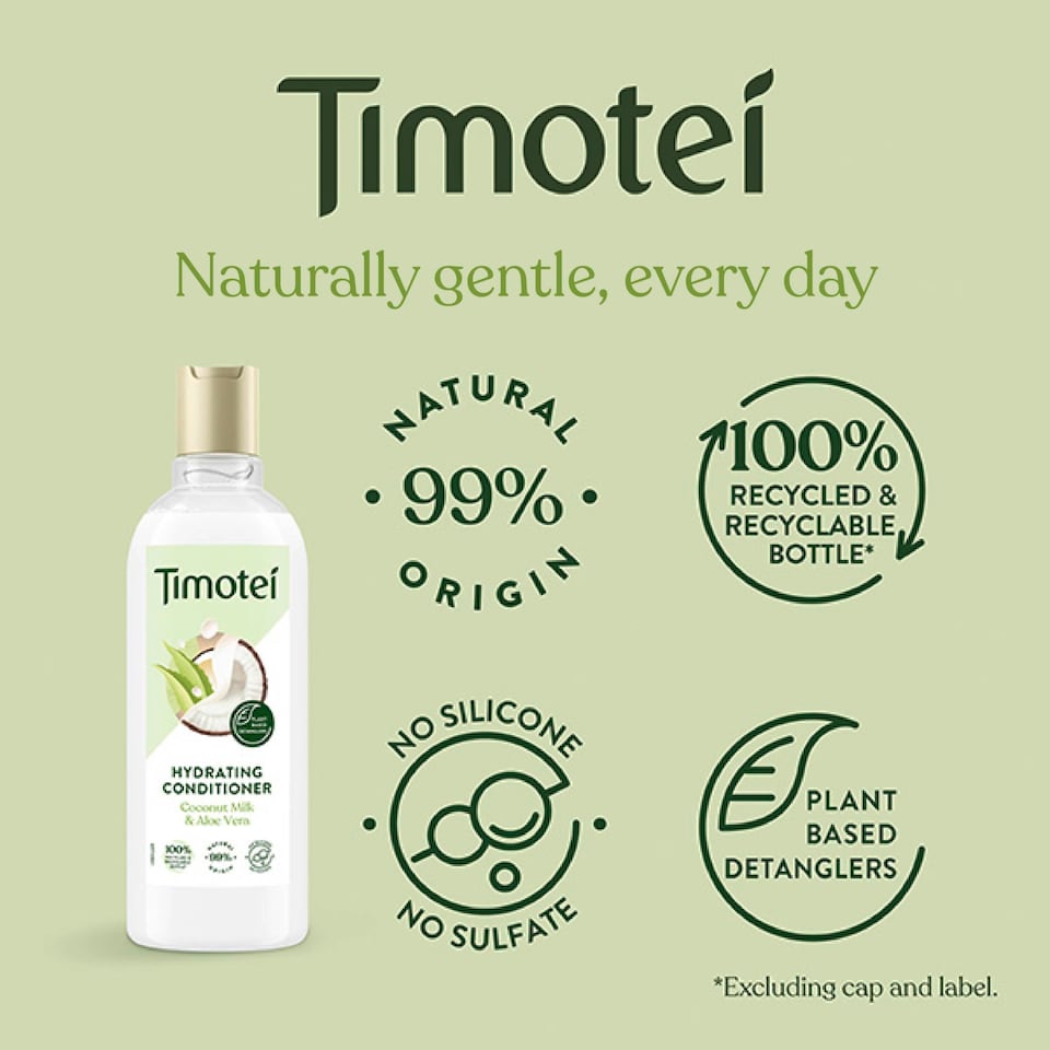 image 1 of Timotei Hydrating Conditioner Coconut Milk And Aloe Vera 300Ml