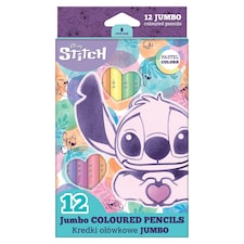 Disney Stitch Jumbo pastelky 12 ks