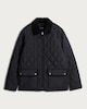 image 4 of F&F Padded Diamond Quilted Jacket in Black