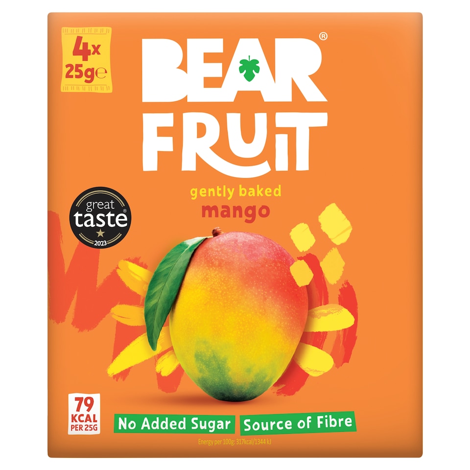 image 1 of BEAR Fruit Dried Mango 4x25g