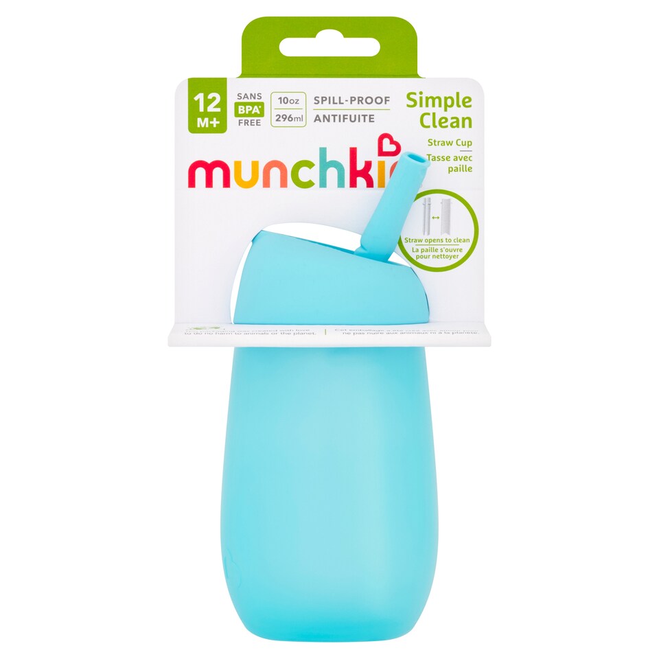 image 1 of Munchkin Simple Clean Straw Cup 296Ml