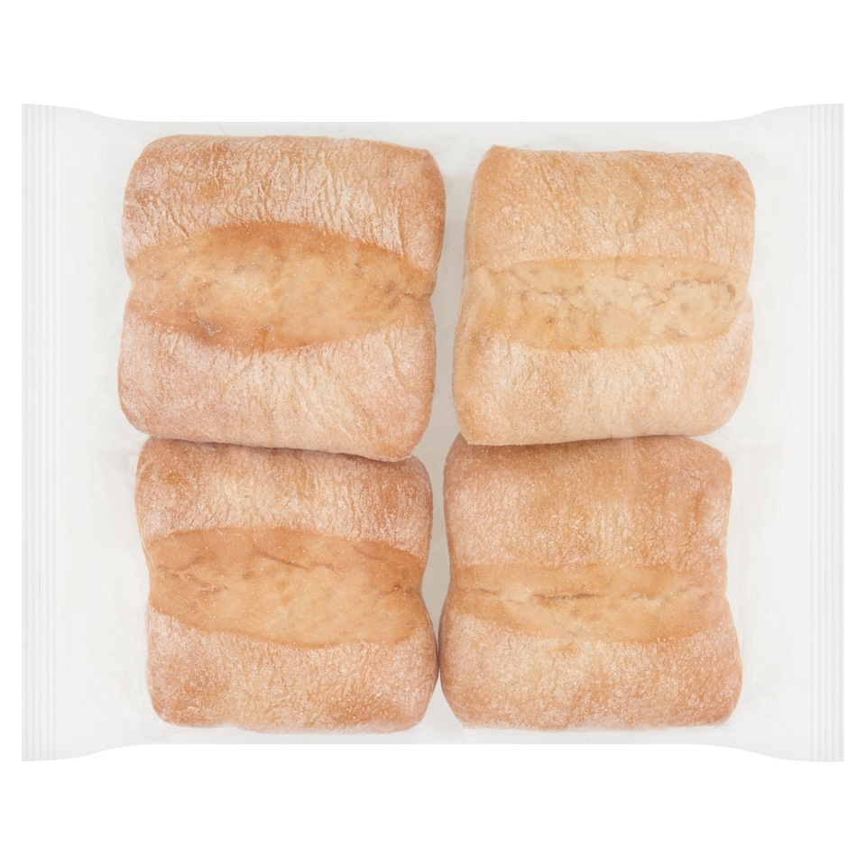 image 1 of Tesco Ciabatta Roll 4 Pack