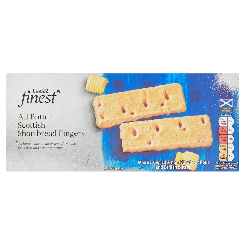 Tesco Finest Scottish Shortbread Fingers 165G