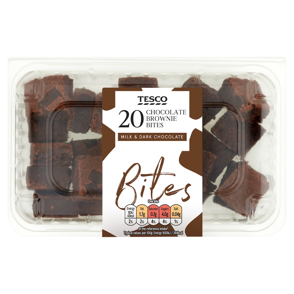Tesco Chocolate Brownie Bites 20 Pack