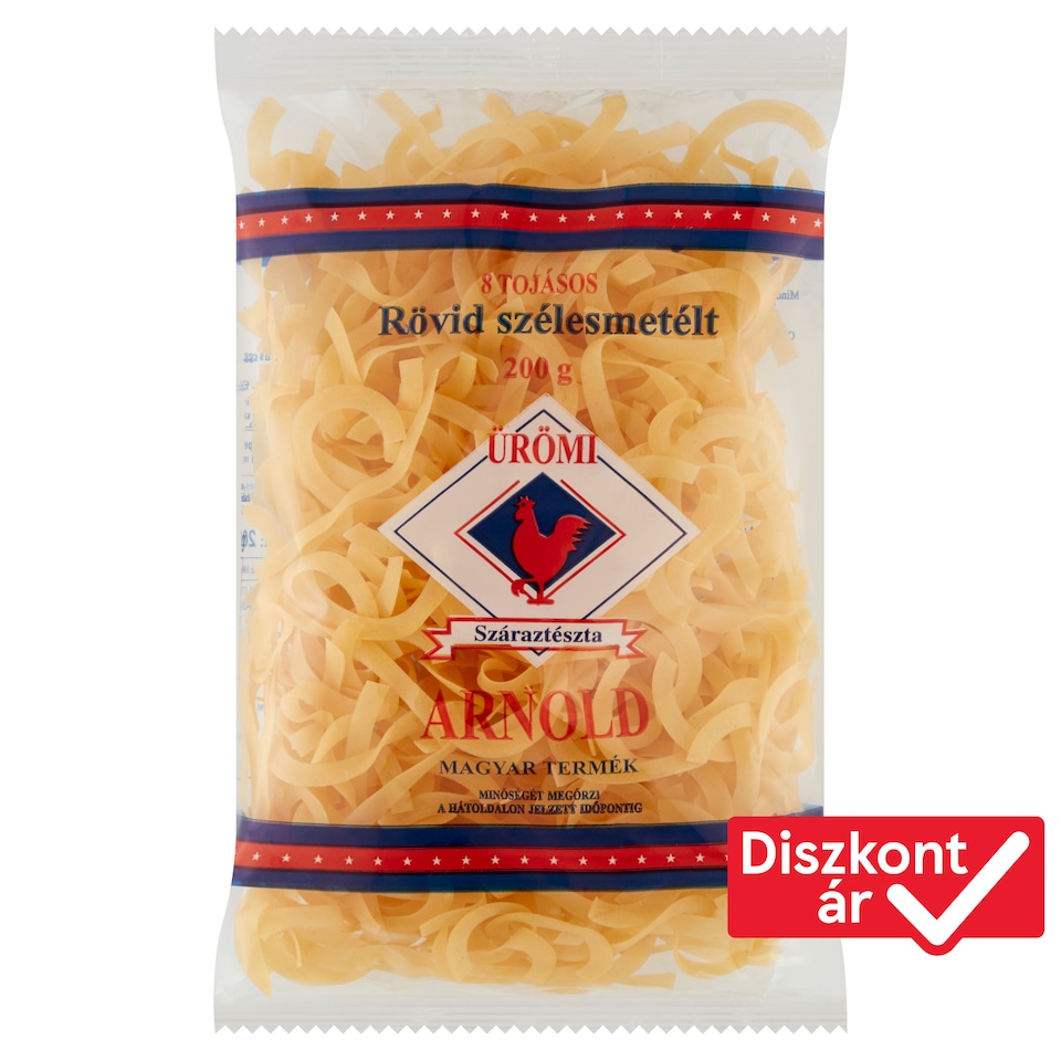 Ürömi Arnold Short Noodles Dry Pasta with 8 Eggs 200 g