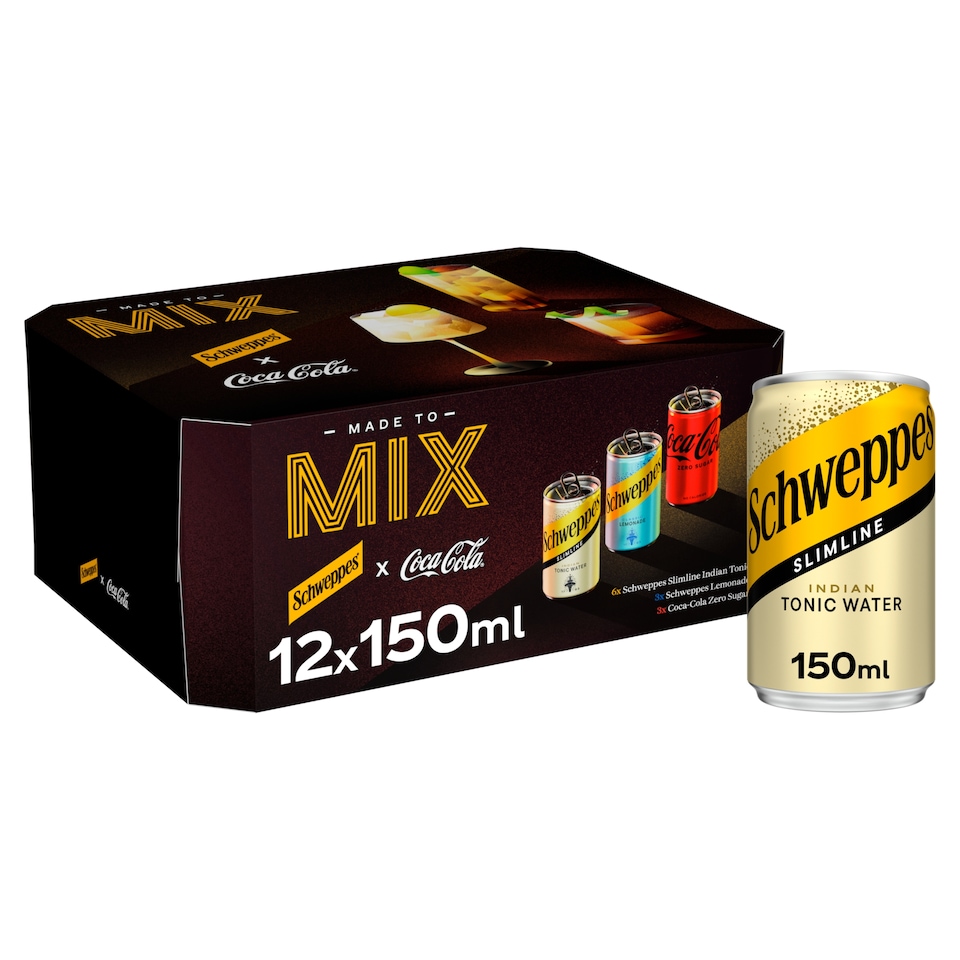 Schweppes & Coca Cola Made to Mix Variety Pack 12x150ml