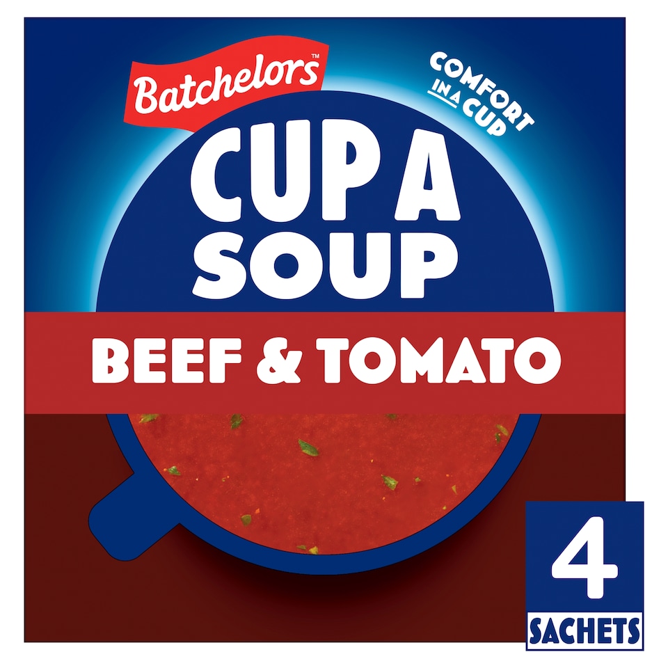 image 1 of Batchelors Cup A Soup Beef & Tomato 4 Pack 88G