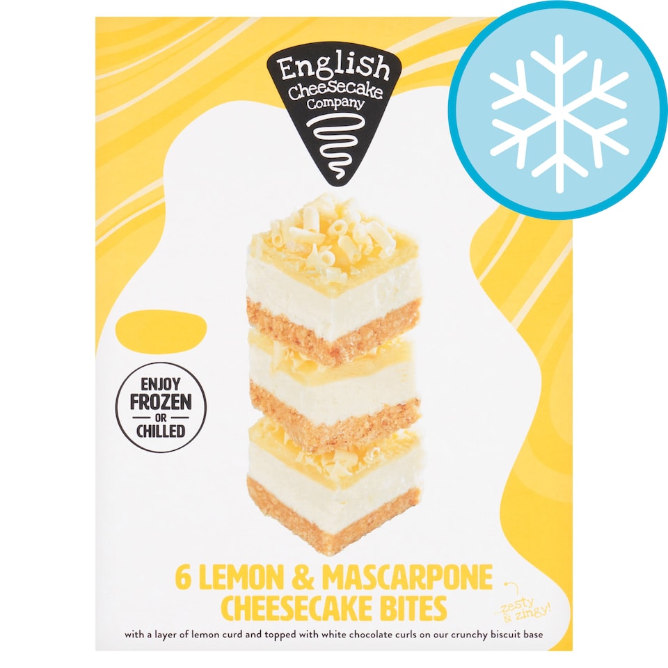English Cheesecake Company 6 Lemon Cheesecake Bites 210g Tesco Groceries