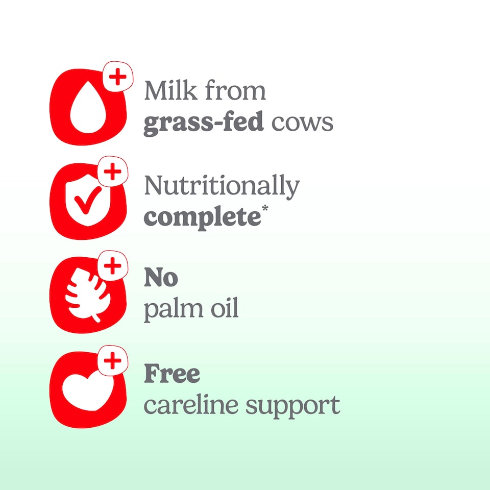 image 1 of Cow & Gate First Infant Milk Formula Starter Pack From Birth 6 x 70ml