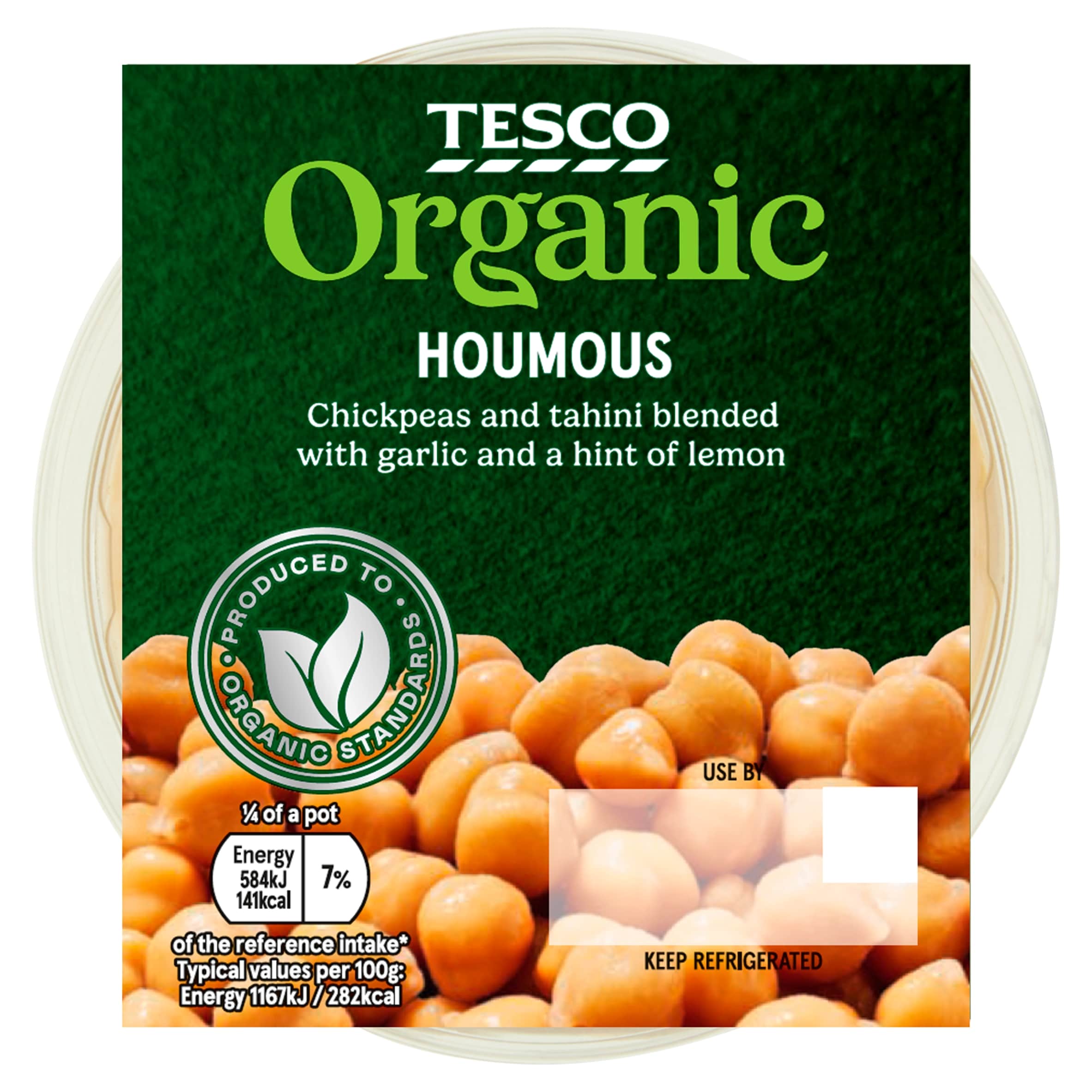 Tesco Organic Houmous 200g