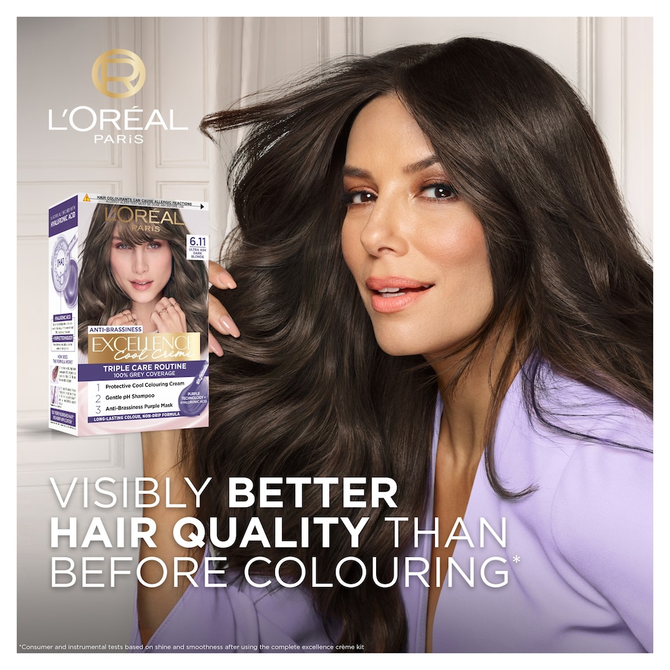 image 1 of L'Oreal Paris Excellence Cool 6.11 Ultra Ash Dark Blonde