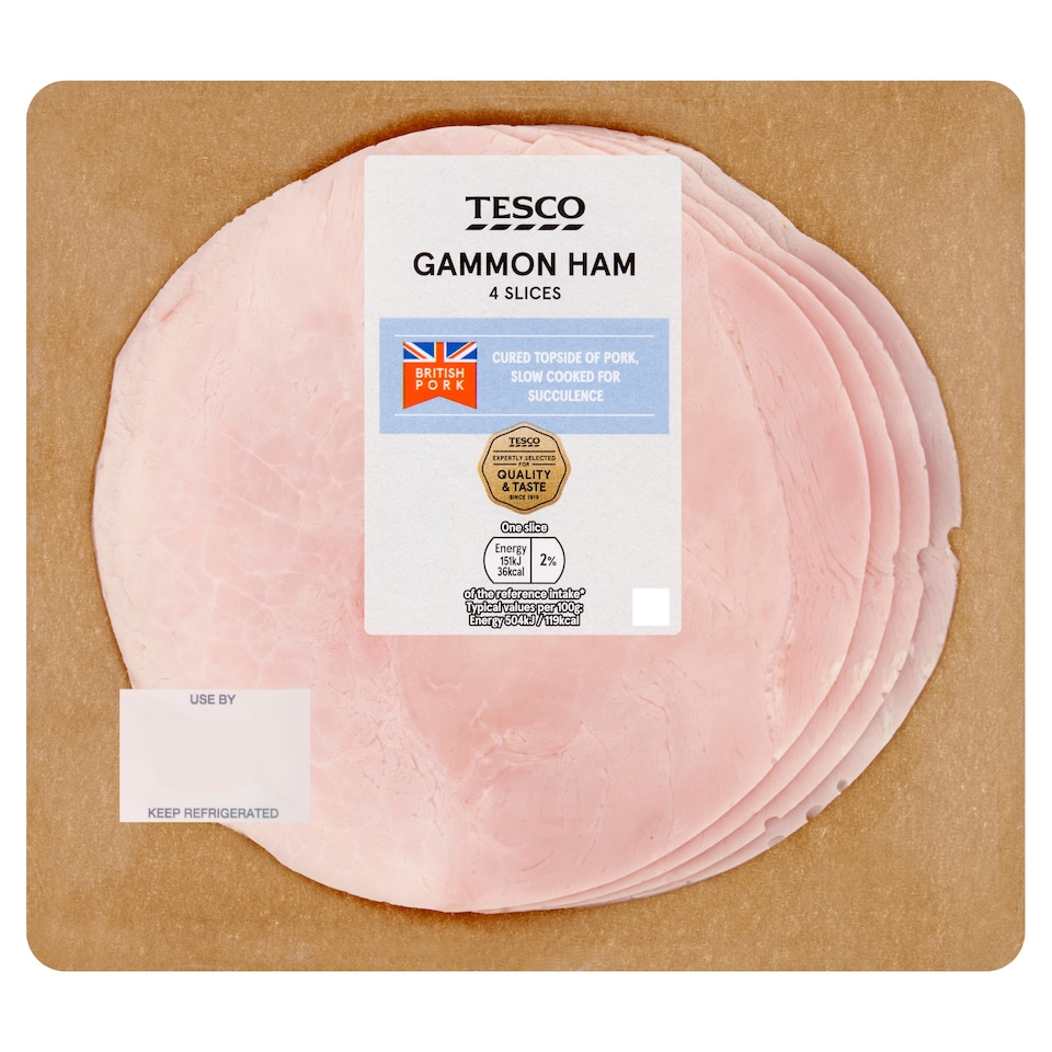 Tesco Deli Gammon Ham Slices 120g