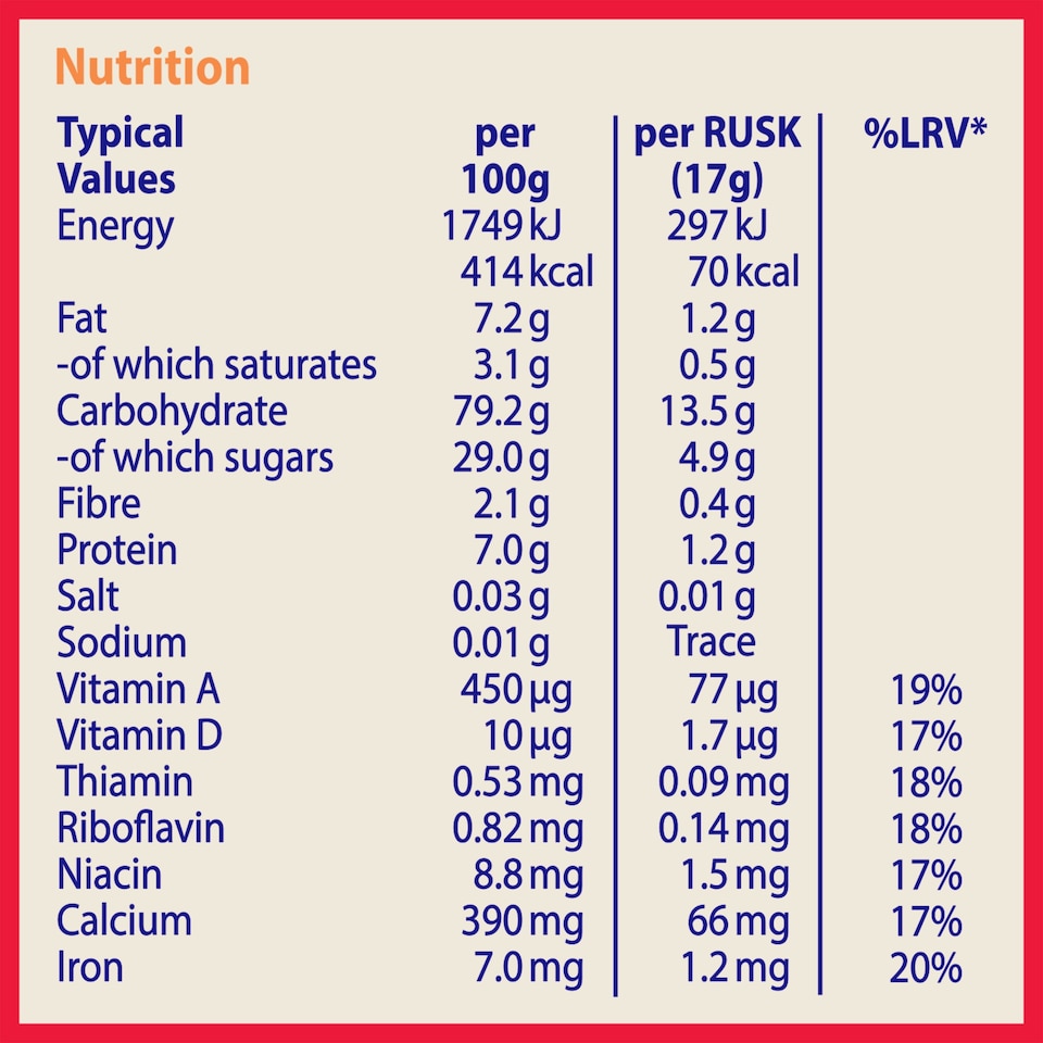 image 1 of Farley's Rusks Original Baby Food 300g