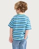 image 2 of F&F Boys Pure Cotton Striped Crocodile T-Shirt in Green