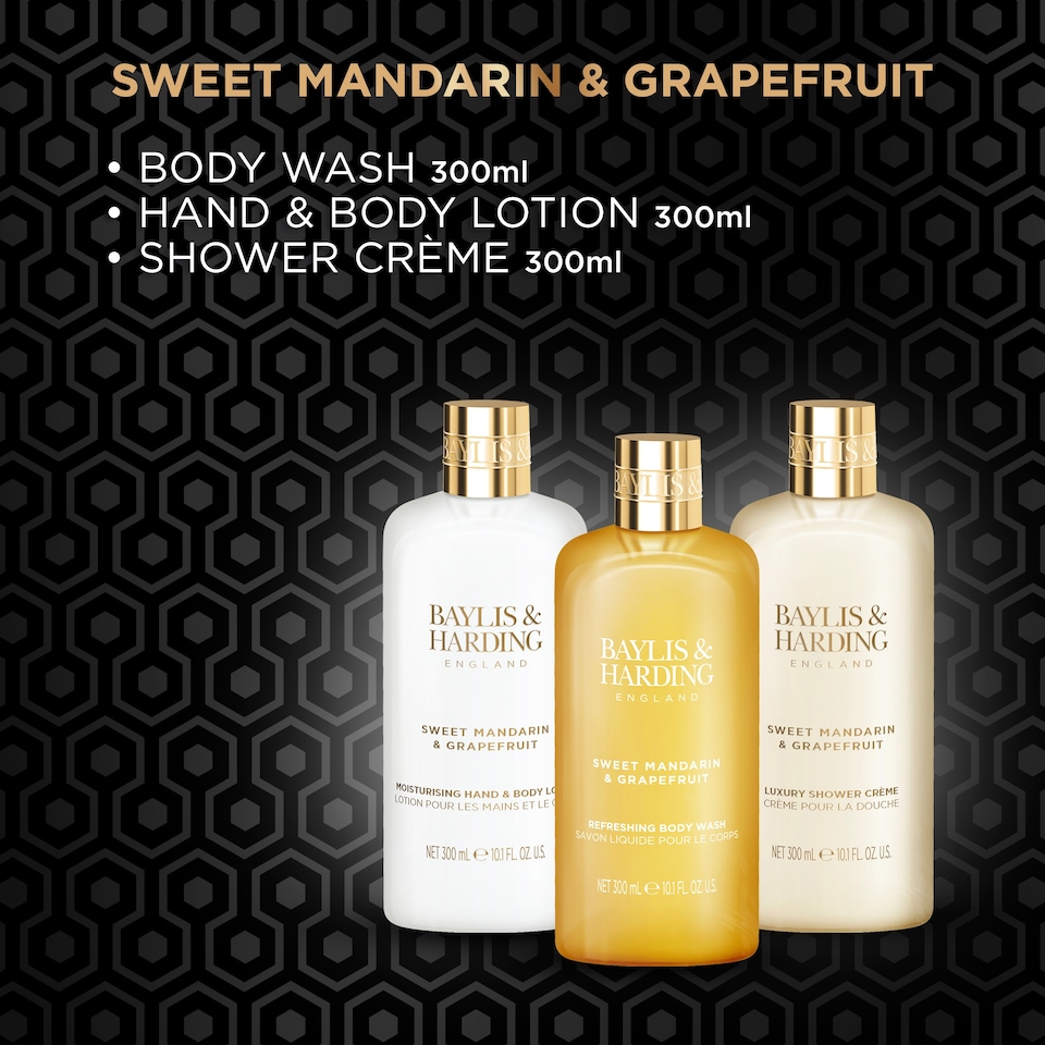 image 1 of Baylis & Harding Signature Collection Sweet Mandarin & Grapefruit 3 Piece Gift Set