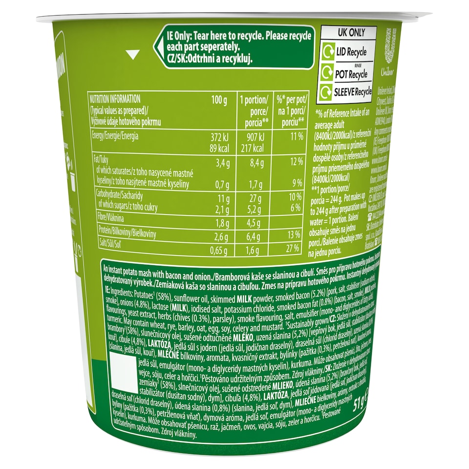 image 1 of Knorr Potato Onion & Bacon 51g