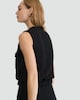 image 2 of F&F Cotton Rich Boucle Buttoned Waistcoat in Black