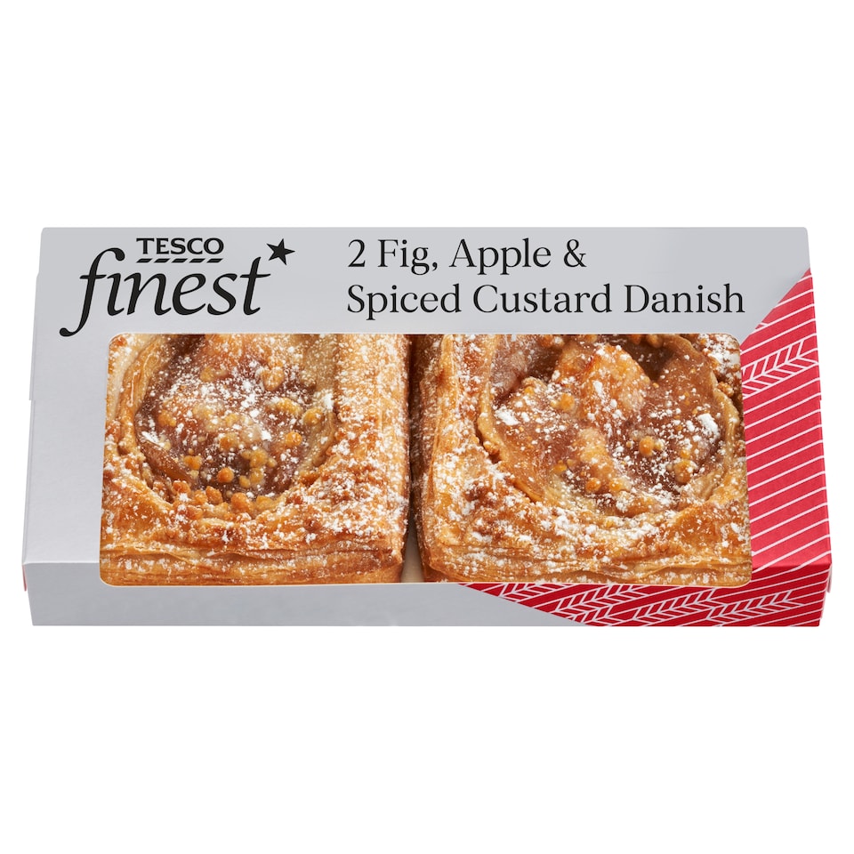 Tesco Finest Apple, Fig & Spiced Custard Danish 2 pack
