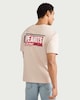 image 3 of Snoopy Pure Cotton T-Shirt in Stone