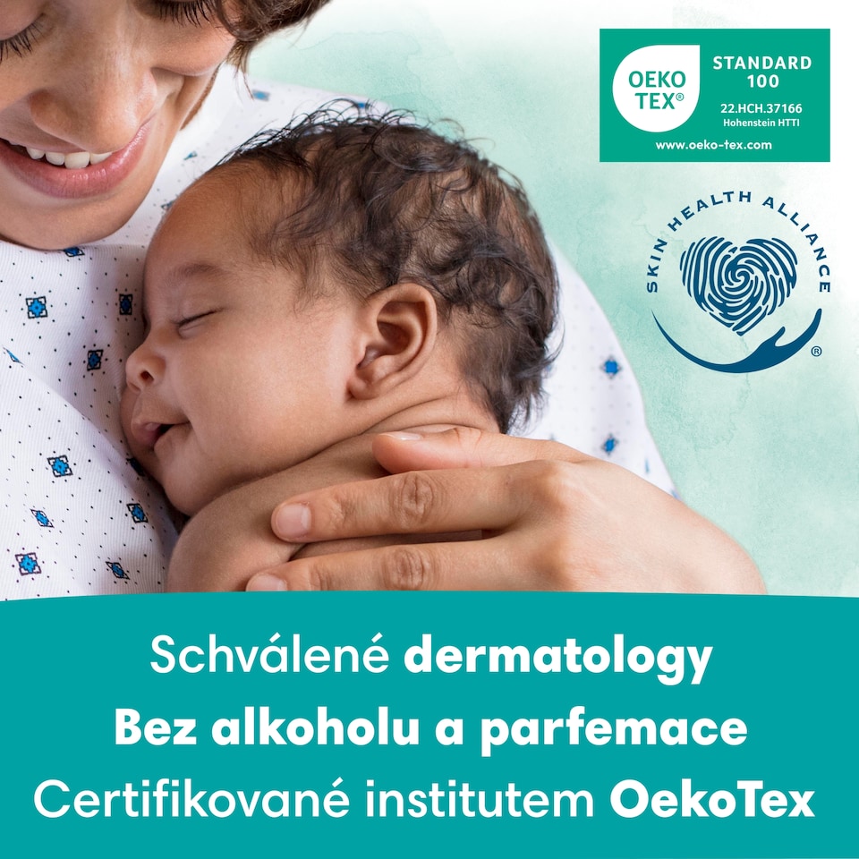 Obrázek 1 pro produkt Pampers Harmonie New Baby Dětské Čisticí Ubrousky 4 Balení = 184 Ubrousků