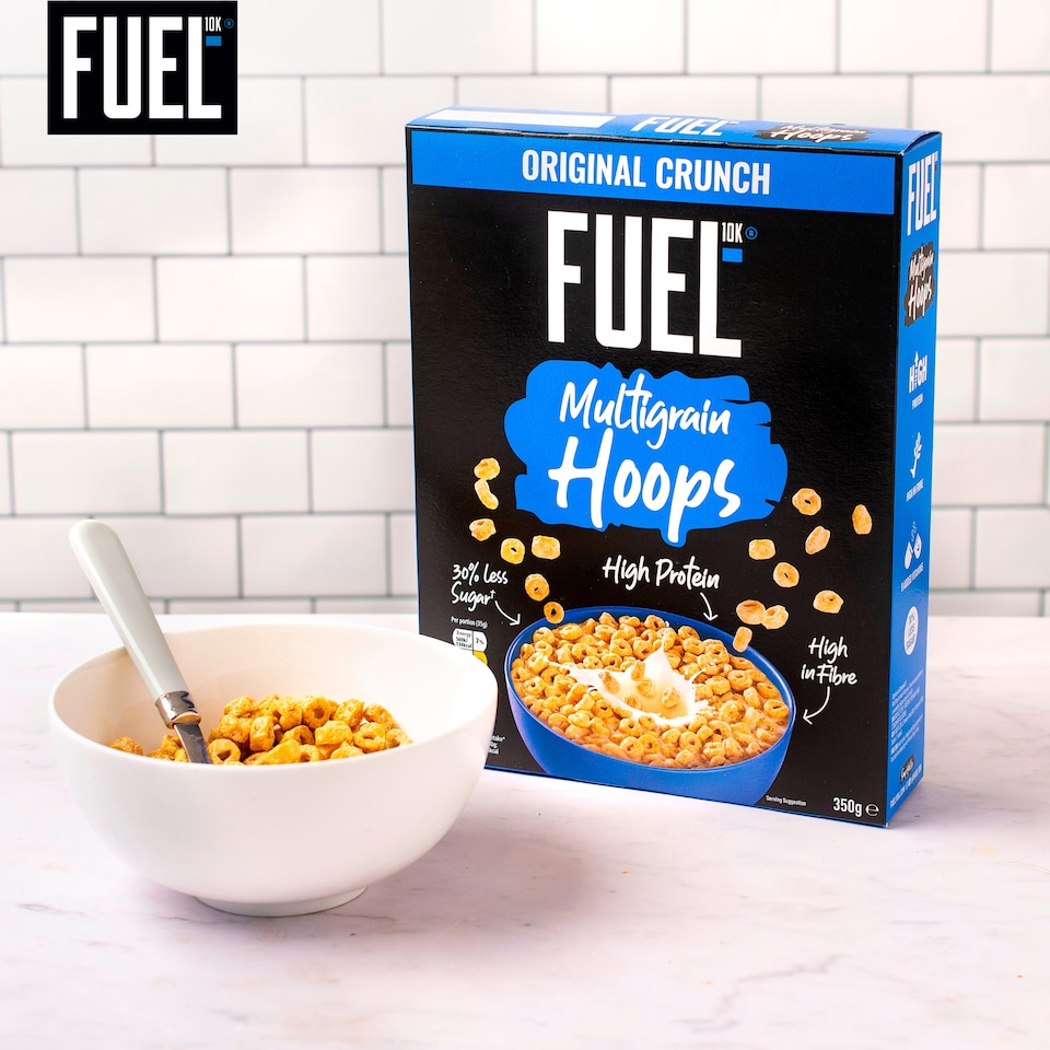 image 1 of  FUEL 10K Original Multigrain Hoops High Protein Breakfast Cereal 350g