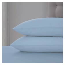 Silentnight Supersoft Light Blue Pillowcase Pair