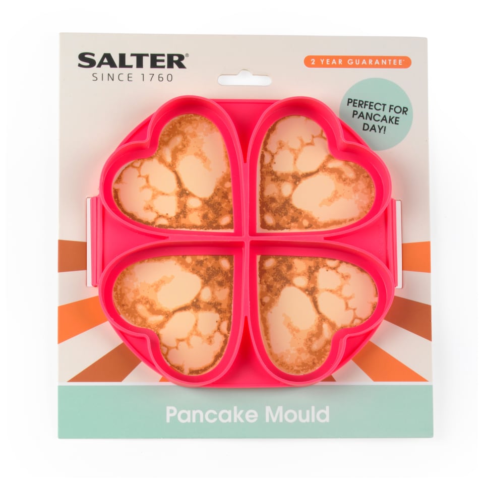 image 1 of SALTER PANCAKE DAY HEART SILICONE MOULD