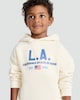 image 2 of F&F Cotton Rich L.A. Slogan Hoodie and Joggers Set in Multi