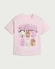 image 4 of Capyfun Pure Cotton T-Shirt in Pink