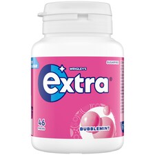 Wrigley Extra Bubblemint Gum Bottle 46 Pieces