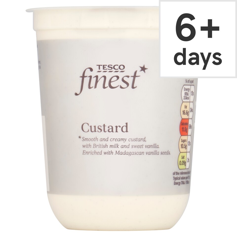Tesco Finest Vanilla Custard 500g