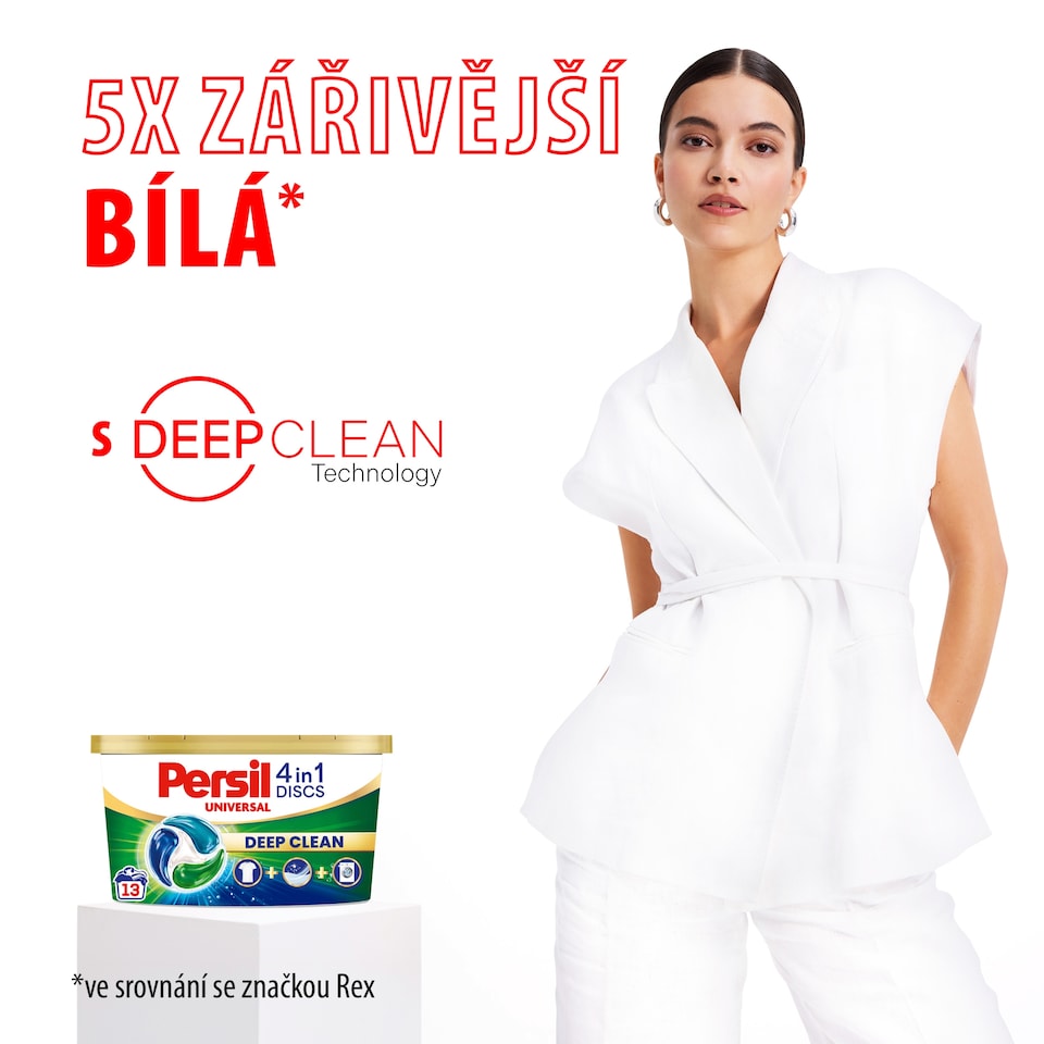 Obrázek 1 pro produkt Persil Discs 4in1 Deep Clean Universal předdávkovaný prací prostředek 100 praní 100 x 16,5g (1650g)
