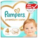 Obrázek 1 pro produkt Pampers Premium Care Velikost 4, 34 Plenek, 9kg-14kg