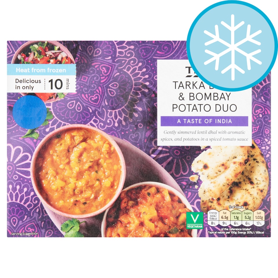 Tesco Tarka Dhal & Bombay Potato Duo 400g