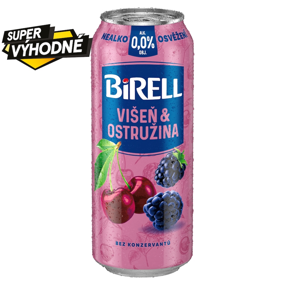 Obrázek 1 pro produkt Birell Višeň & ostružina 0,5l