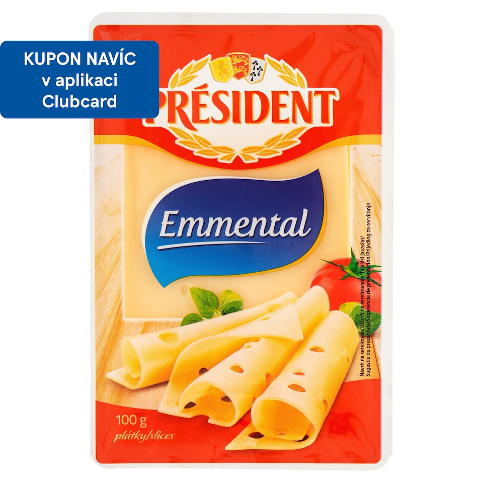 image 1 of Président Emmental Slices 100g