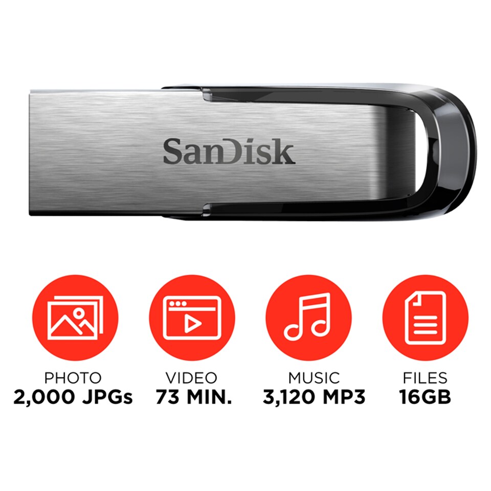 image 1 of SanDisk Ultra Flair USB 3.0 Memory Stick 64gb